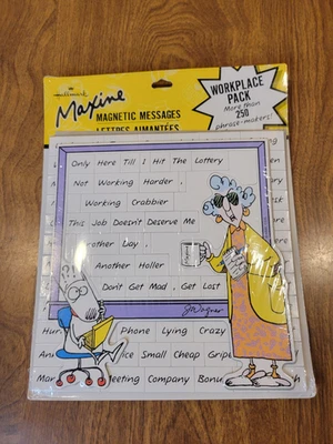 Hallmark Maxine Magnetic Message Board Message Maker 250 Phrases #Sassy - Image 1 of 2