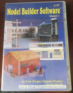MODEL BUILDER SOFTWARE CD For WINDOWS Trains. Railroad Buildings - Picture 1 of 2
