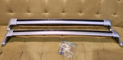 2022-2024 NISSAN PATHFINDER ROOF RACK CROSS BARS SET PAIR OEM NEW SILVER - Image 1 of 4
