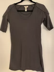 Diesel Womans T-Shirt Gray Cotton Long Structured Sleeves Above Elbow Size M - Picture 1 of 6