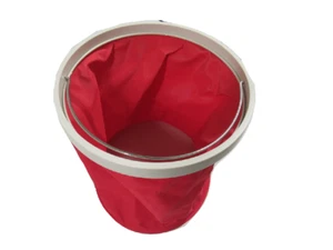 Collapsible Folding Bucket with Storage Bag 11L (Beach Fishing Home Camping Red) - Picture 1 of 5