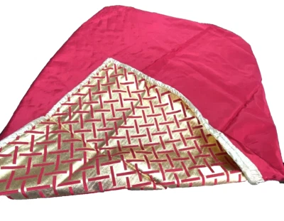 Manteles Dorados (Lote de 3) Festivo Llamativo 48X48 Cuadrado Dorado Rojo Brillante Foto 1 de 4