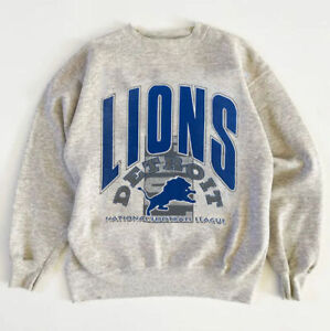 Detroit Lions 90s NFL Football Crewneck Sweatshirt S-5XL Men Women, Gift