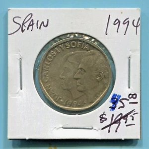 ESPAÑA - FANTASTIC HISTORICAL JUAN CARLOS Y SOFIA 500 PESETAS, 1994 (BEST DATE) - Picture 1 of 3