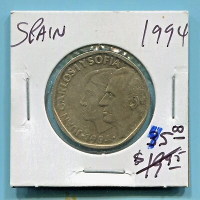 ESPAÑA - FANTASTIC HISTORICAL JUAN CARLOS Y SOFIA 500 PESETAS, 1994 (BEST DATE) - Image 1 of 3