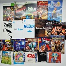 Replacement Game Manuals - Nintendo/Xbox/Playstation - All Formats Multi Listing