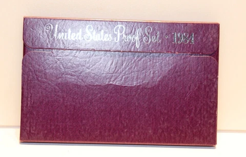 1984 S US Proof Set (5) Coins Original Nice Cover