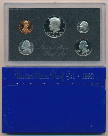1983  U S MINT PROOF COIN SET Cover