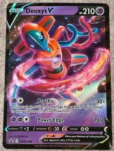 2022 Pokemon TCG Deoxys V SWSH266 Sword & Shield Black Star Promo Card - Picture 1 of 2