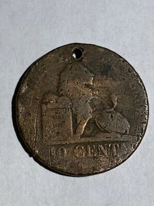 1832 - EXTREMELY RARE - Belgium - 10 centimes - Léopold I - Bild 1 von 2