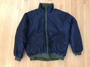 Vintage Columbia Warm Up Jacket Reversible Women’s Blue And Green Insulated - Picture 1 of 5