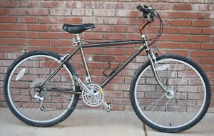 Vtg 80's Schwinn High Sierra Men's Dark Chrome Mountain Bike Bicycle Nice 18" - Picture 1 of 24