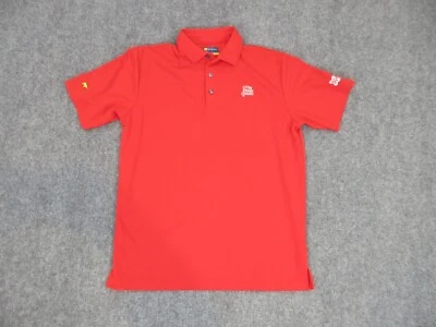 Jack Nicklaus Polo Shirt Mens Adult Medium Red Bear Logo Golf Casual Lightweight - Image 1 of 4