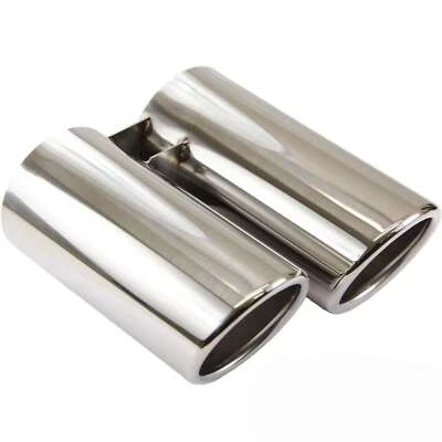 EDELSTAHL Auspuffblende Endrohr Duplex passend für BMW 3ER E90 E91 E92 E93 - Bild 1 von 4