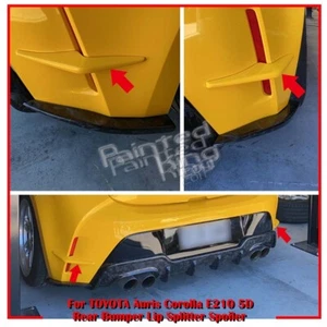 2021 Fit FOR TOYOTA Corolla Auris E210 Hatchback Rear Flaps Canards Painted - Picture 1 of 5