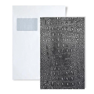1 PIEZA MODELO WallFace S-13521 DIN A5 | Panel de pared patrón CROCO SMOKE MET - Imagen 1 de 2