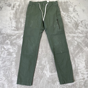 Vuori Ripstop Climber Pants Men Small Green Pockets Elastic Waist Modern $98