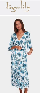 BNWT TIGERLILY ALIKI FLORAL MAXI DRESS SIZE 6 (XS) RRP $179.99 - Picture 1 of 4