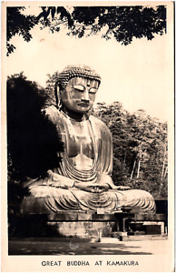 Great Buddha of Kamakura Kōtoku-in Temple Japan Statue 1940s Vintage Photo
