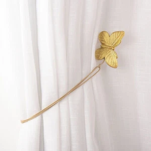 Tenda a fiori in resina farfalla porta tendaggi, 1 paio vintage - Foto 1 di 10