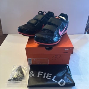 NEW Nike Zoom TJ 3 Triple Jump Track Shoes Men’s 12 Black/Atomic Red 474132 060 - Picture 1 of 11