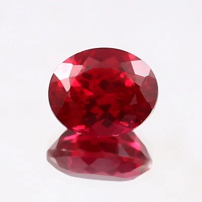 AAA Natural Flawless Pegion Red Mozambique Ruby Loose Oval Gemstone Cut 4.70 Ct - Image 1 of 4