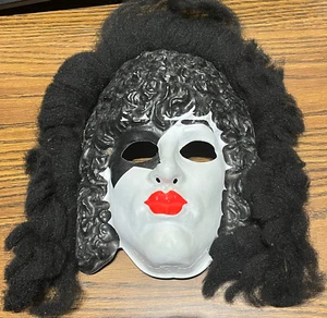 Máscara de Halloween vintage Kiss Paul Stanley cabello Aucoin 1978 Collegeville de colección EE. UU. - Imagen 1 de 18
