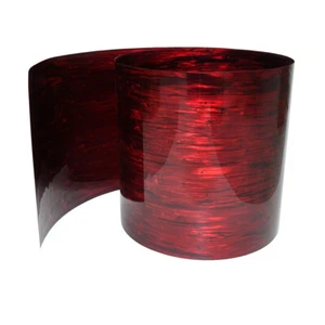 Envoltura de tambor de 18"" x 62"" 0,50 mm hoja decorativa rojo perla ostra - Imagen 1 de 6