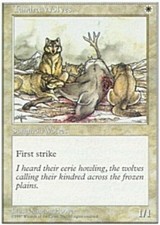 4x Tundra Wolves MTG 5th Edition NM Magic Regular