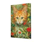 Frameless Canvas Sign Wall Art Poster for Room Home Decor - Cats and Crystals
