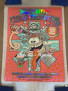 RED HOT CHILI PEPPERS 🌶️ ~ Event Poster Raleigh NC Rainbow FOIL /85 - Picture 1 of 10