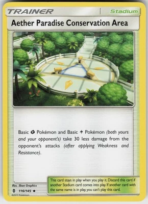 Played Aether Paradise Conservation Area 116/145 Uncommon SM - Guardians Rising - Image 1 of 2
