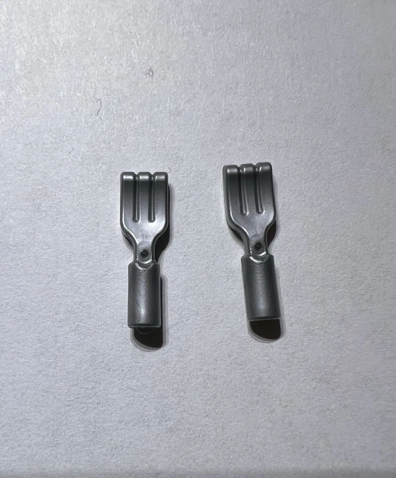 Lego Lote De 2 Horquillas Tenedor Cocina Artículo Gris Plata Gris Ciudad Nuevo Foto 1 de 1