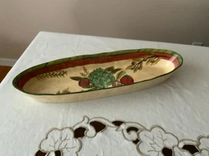 ZERTIFIZIERT INTERNATIONAL Jennifer Brinley 17" Oval Brot Servierplatte Tablett - Bild 1 von 9