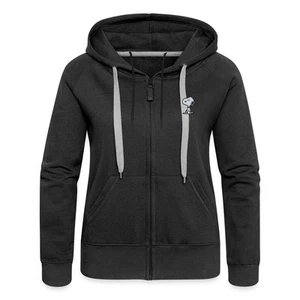 Peanuts Snoopy Stick Niedlich Frauen Premium Bio Zip Hoodie - Bild 1 von 17