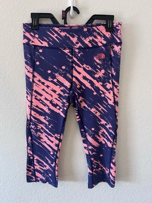 Leggings cortos estampados The North Face - Ropa deportiva de rendimiento azul marino y rosa talla M Foto 1 de 4