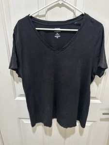 Sonoma Goods For Life Black V-Neck Tee XL - Picture 1 of 3