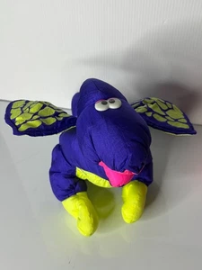 Vintage 1992 Puffalump Dinosaur Purple Fisher Price Plush PTERODACTYL - NO SOUND - Picture 1 of 7