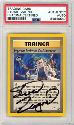 PSA Signed Stuart Zagnit 1st Edition Imposter Professor Oak's Invention 94/105 - Image 1 of 2