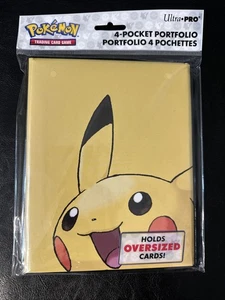 Ultra PRO Pokémon Pikachu 4 Pocket Portfolio Binder Holds up to 80 Cards - Picture 1 of 2