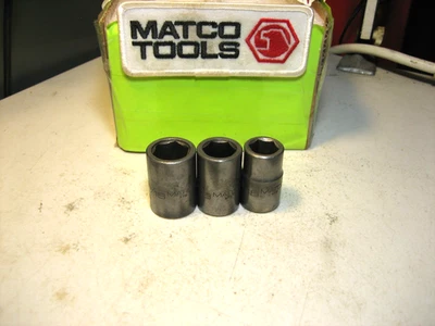 Matco (11/16", 5/8", 9/16")  Lot Of 3 Shallow Impact Sockets, 1/2" Drive, 6pt - Image 1 of 4