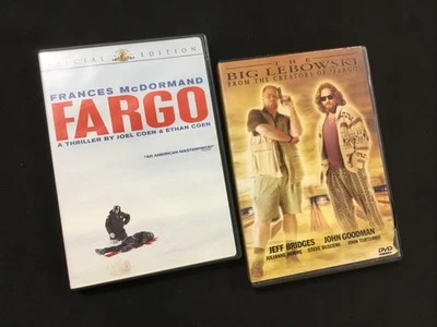 Фарго + большой Лебовски - DVD лот - братья Коэны 1996/1998 Бесплатная доставка - Изображение 1 из 3