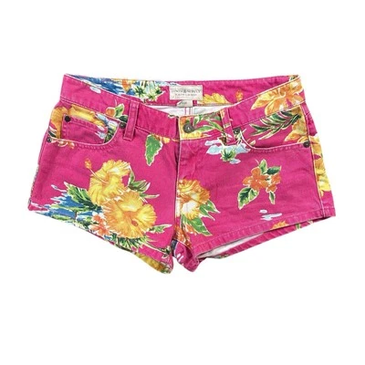 Pantalones Cortos de Jean Ralph Lauren Denim and Supply Rosa Amarillo Floral Talla 27 30x2 Foto 1 de 4
