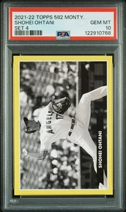 2021-22 TOPPS 582 MONTGOMERY CLUB SET 4 SHOHEI OHTANI PSA 10 - Imagen 1 de 2