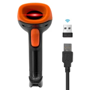 2.4Ghz Wireless & USB Barcode Scanner Handheld 1D/2D/QR Bar Code Reader A7I3 - Picture 1 of 12