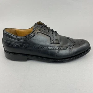 Bugatti Silver Edition Black Leather Classic Lace Up Brogues DressShoes 44 UK9.5 - Picture 1 of 12