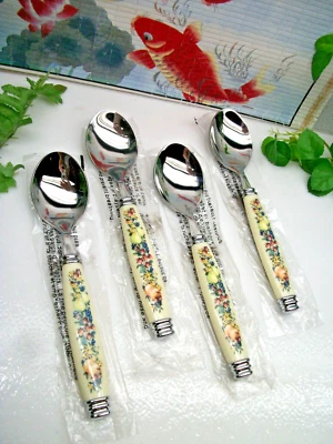 4 cucharaditas de acero inoxidable Avon SWEET COUNTRY COSECH NUEVAS Foto 1 de 4