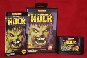 The Incredible Hulk (Sega Genesis, 1994) Authentic Game Cartridge, CIB Complete - Picture 1 of 7