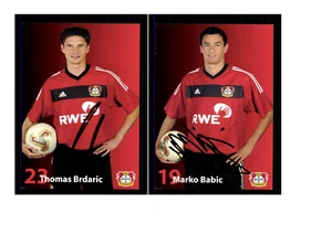 Set di cartoline autografe Bayer Leverkusen 2002-03 9 carte originale Sign (2520) - Foto 1 di 5