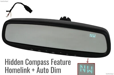 Sonata Rearview Mirror Auto Dim Hidden Compass Homelink ZTVHL3 GNTX-453 015894 - Image 1 of 4